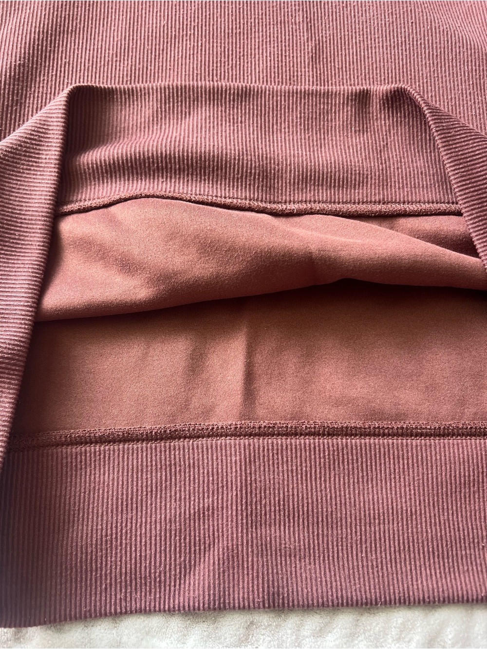 Recreation Thread & Supply V-Neck Ribbed Sweater in Dusty Rose | Size M - Picture 7 of 9